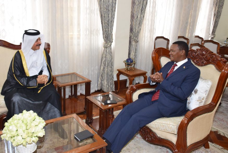 CS MUTUA HOLDS FRUITFUL DISCUSSION WITH US AMBASSADOR, QATAR AMBASSADOR AND DG UNON